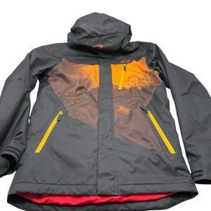 Oakley Crescent 3.0 Mens Medium Ski Snowboard Jacket Softshell Hooded Graphic